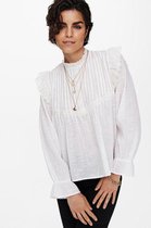 Jacqueline de Yong Blouse Jdysuri Life L/s Top Wvn 15236463 Cloud Dancer Dames Maat - W36