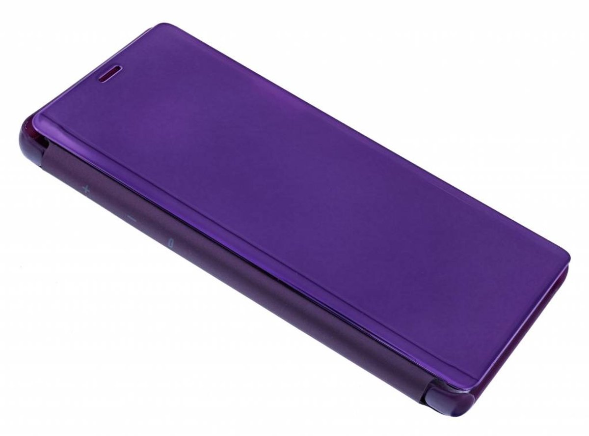 Ntech Paars LED Flip Cover Hoesje Geschikt Voor Samsung Galaxy S10e