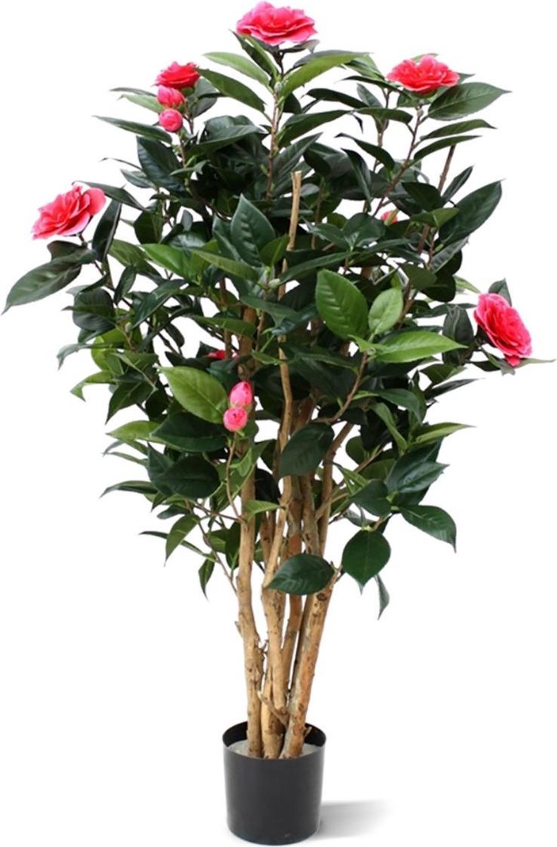 maxifleur Kunstplanten Camelia Japonica deluxe kunstplant 100cm - rose Roze
