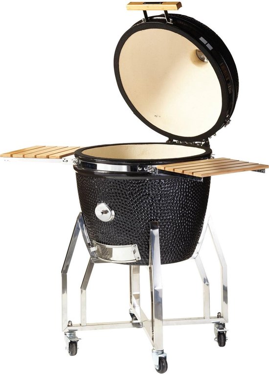YAKINIKU Kamado - XLARGE BASIC - 22Inch - 56 cm Grilloppervlak - Inclusief Onderstel & Zijtafels - 8-12 Personen van Merkloos — afbeelding 2