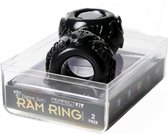 Perfect Fit - Ram Ring Kit Double Zwart - Penisring