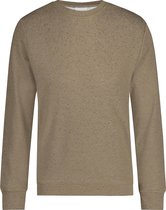 Purewhite -  Heren Regular Fit   Sweater  - Bruin - Maat S