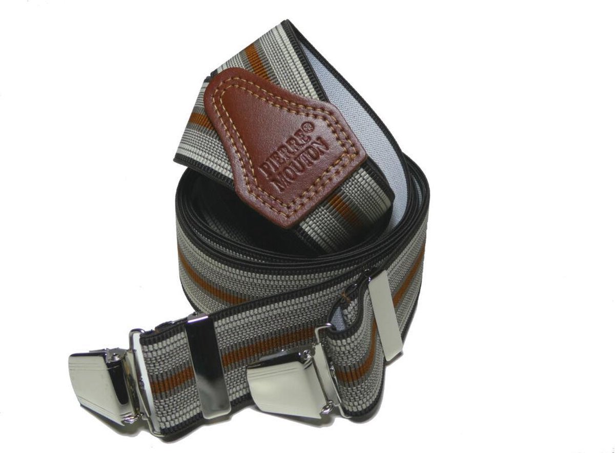 Pierre Mouton - Bretel - Volwassenen - Heren - Macon - Bruin - 120cm - 35mm - M - L