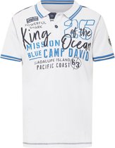 Camp David ® poloshirt "King of the Ocean" wit