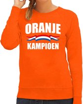 Oranje fan sweater voor dames - oranje kampioen - Holland / Nederland supporter - EK/ WK trui / outfit XL