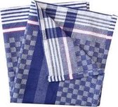 HYGOSTAR pit handdoek, blauw-wit geruit