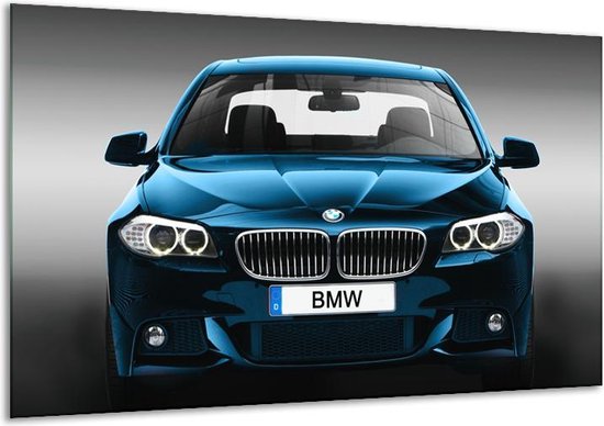 Canvas Schilderij Auto, BMW | Blauw, Zwart, Grijs | | F006996