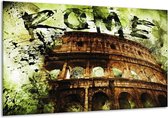 Peinture sur verre Rome | Vert, marron, noir | 120x70cm 1Hatch | Tirage photo sur verre |  F003329