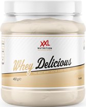 XXL Nutrition - Whey Delicious - Wei-eiwitpoeder met BCAA & Glutamine, Proteïne poeder, Eiwit shake, Whey Protein - Capuccino - 450 gram