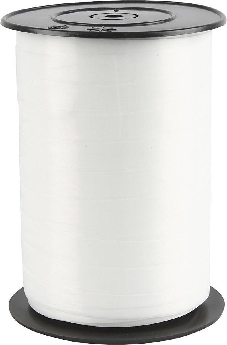 Wit ballon lint 5mm breed - 500 m.