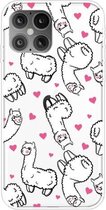 Voor iPhone 12 mini schokbestendig geverfd transparant TPU beschermhoes (alpaca)
