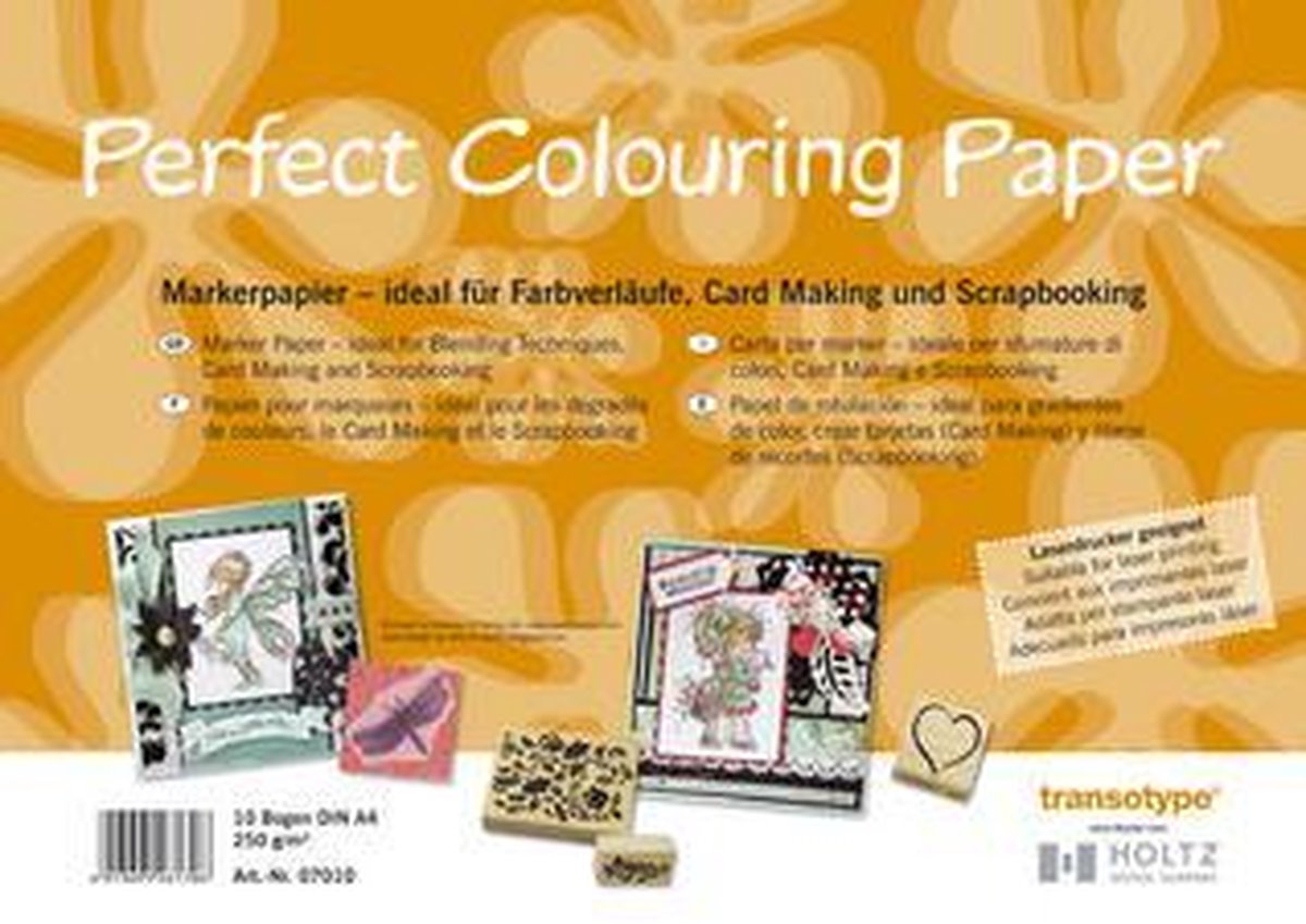Transotype Perfect Colouring Paper A3 Formaat 10 Vellen - Markerpapier - Papier Voor Tekenen En Kleuren Mett Alle Type Markers