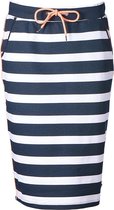 Dames rok terry strepen/koraal accenten | Maat S