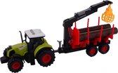 Johntoy Tractor Farming Junior 38,5 X 14,5 Cm Rood 2-delig