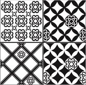 Crearreda Tegelstickers Tile Covers B&w Azulejos 20x20cm Pvc