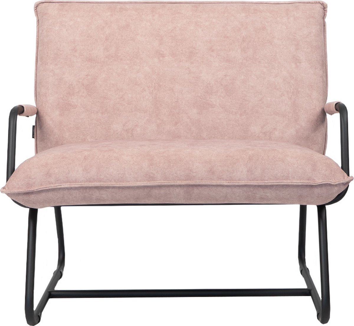 Bronx71® Fauteuil roze Ohio stof - Zetel 1 persoons - Relaxstoel ...
