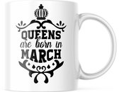 Verjaardag Mok Queens are born in march