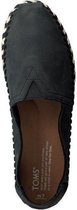 Toms Classic Rope Sole Espadrille Dames 10011658 Black Leather Maat 40