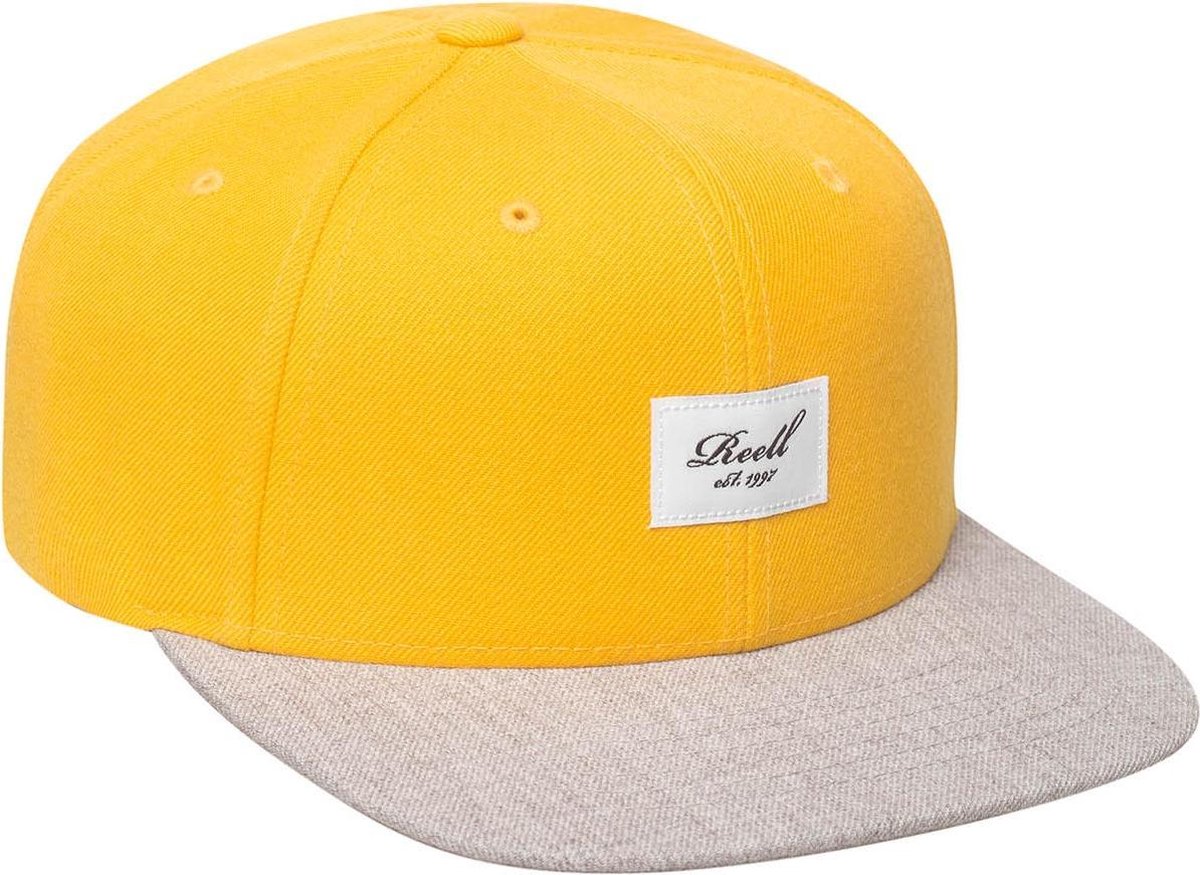 Reell - 6 panel Pitchout snapback - Yellow / Heather Light Grey