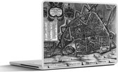 Laptop sticker - 12.3 inch - Plattegrond - Nijmegen - Historisch - 30x22cm - Laptopstickers - Laptop skin - Cover