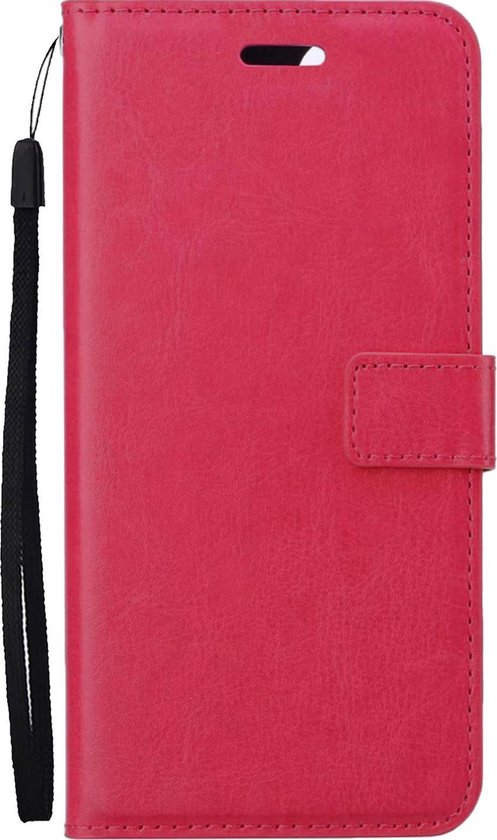 Samsung Galaxy A22 Bookcase Rose Foncé - Etui Flip Rose Foncé - Samsung Galaxy A22 4G Book - Housse Samsung Galaxy A22 Rose Foncé