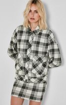 Noisy may Vest Nmshannet Ls Sjacket 27016540 Rosin Checks/sugar Swiz Dames Maat - L