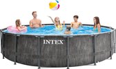 Intex Greywood Prism Frame zwembad 457x122 cm. met filterpomp en accessoires | Pool