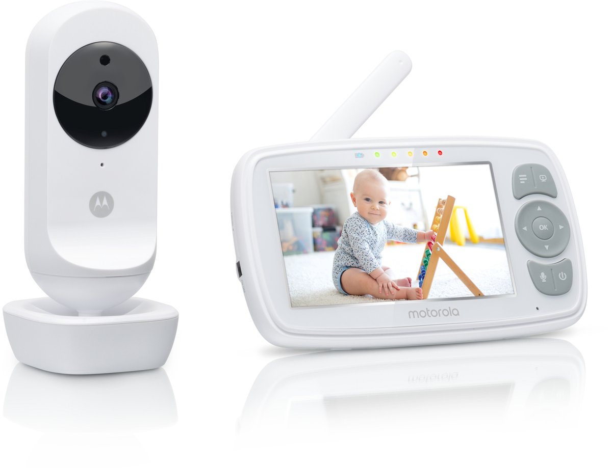 Motorola Ease 34 - Babyfoon met Camera - Nachtzicht - Terugpraatfunctie - Zoom - Kamertemperatuur Motorola Ease 34 - Babyfoon met Camera - Nachtzicht - Terugpraatfunctie - Zoom - Kamertemperatuur