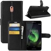 Telefoonhoesje - Book Case - Geschikt Voor Nokia 2.1 - Zwart