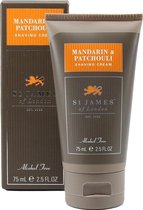 St James of London Scheercreme tube Mandarin & Patchouli