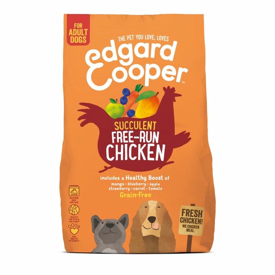 Edgard & Cooper Verse Scharrelkip Brok- Voor volwassen honden - Hondenvoer - 2.5kg