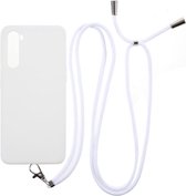 OnePlus Nord Hoesje met Koord Back Cover Keycord Wit