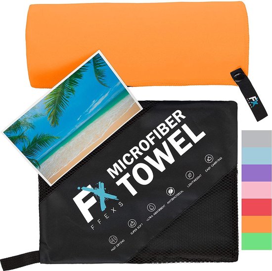 FX FFEXS Microvezel Handdoek - Fitness Sport & Reis Microfiber Handdoek - Sporthanddoek en Fitness Handdoek - Sneldrogende Handdoek - Compact, Licht en Extreem Zacht