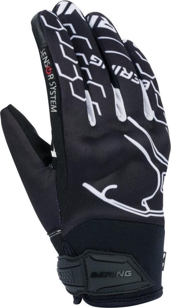 Bering Lady Walshe Gloves Black White T9 - Maat T9 - Handschoen