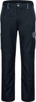 Broek met tailleband, zwart/grijs, maat 54