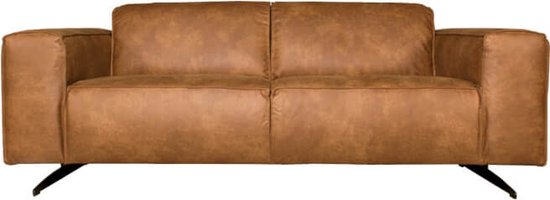 HomingXL Canapé 2 places Lambada - Cuir Colorado cognac 03-1,88 m de large