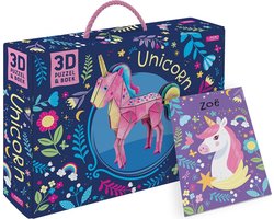 Boek + 3D-puzzel - Unicorn