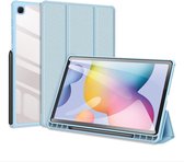 Dux Ducis Toby Samsung Galaxy Tab S6 Lite / Tab S6 Lite (2022) Hoes Tri-Fold Bookcase Blauw