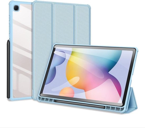 Effectiviteit applaus Beroep Dux Ducis Toby Samsung Galaxy Tab S6 Lite / Tab S6 Lite (2022) Hoes  Tri-Fold Bookcase... | bol.com
