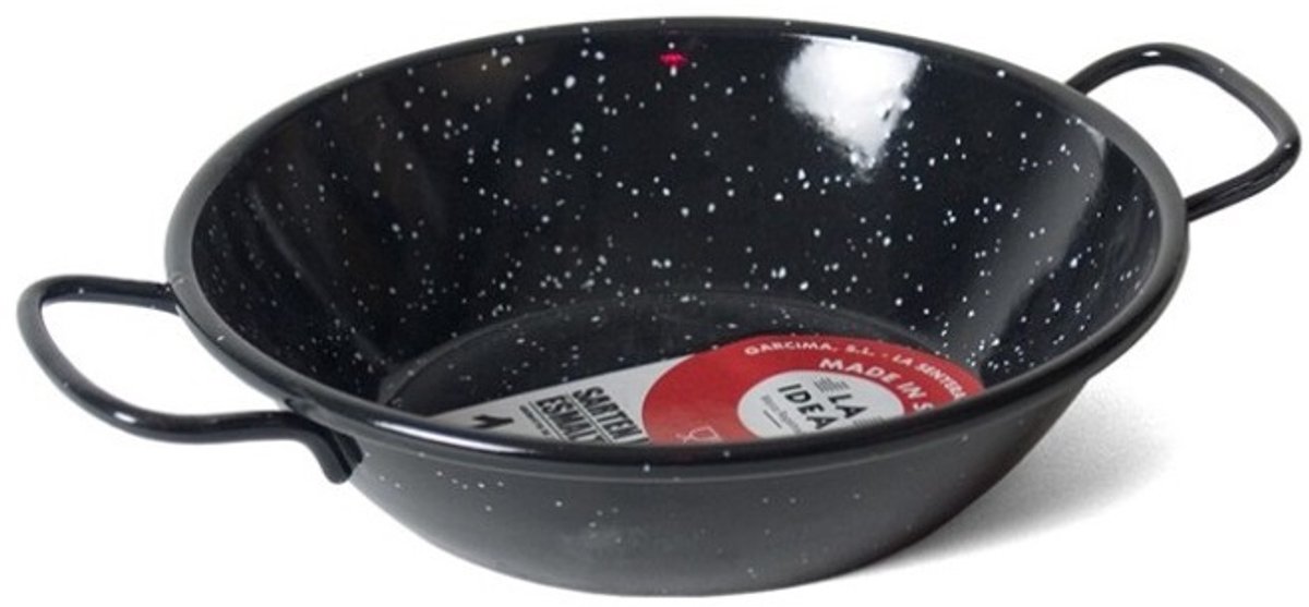 Gerimport Wokpan Honda 18 Cm Bijenwas Rvs Zwart