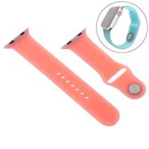 Pure kleur siliconen polsband horlogeband voor Apple Watch Series 5 & 4 44 mm / 3 & 2 & 1 42 mm (watermeloen rood)