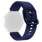 20 mm voor Huawei Watch GT2 42 MM / Amazfit BipS 2 jeugdversie universele kleur gesp siliconen band (middernachtblauw)