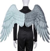 Halloween unisex zwart-wit tweekleurige niet-geweven engelenvleugels