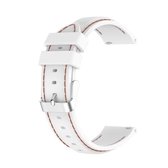 Voor Samsung Galaxy Watch 3 45mm / Gear S3 22mm siliconen vervangende band horlogeband (wit)