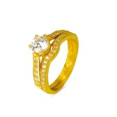 Engagement double ring Nihan