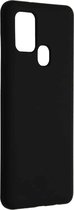 FONU Siliconen Backcase Hoesje Samsung Galaxy A21s - Zwart