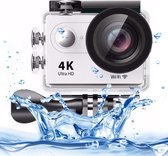 H9 4K Ultra HD1080P 12MP 2 inch LCD-scherm WiFi-sportcamera, 170 graden groothoeklens, 30 m waterdicht (wit)