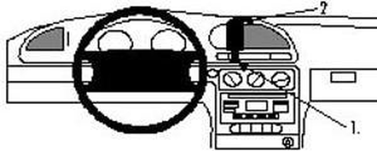 Brodit ProClip houder geschikt voor Ford Mondeo 1997-2000 Center mount