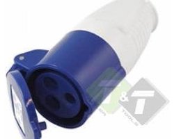 Contrastekker cee , 3-pen, 230 Volt, 16 Ampere, CE keuring
