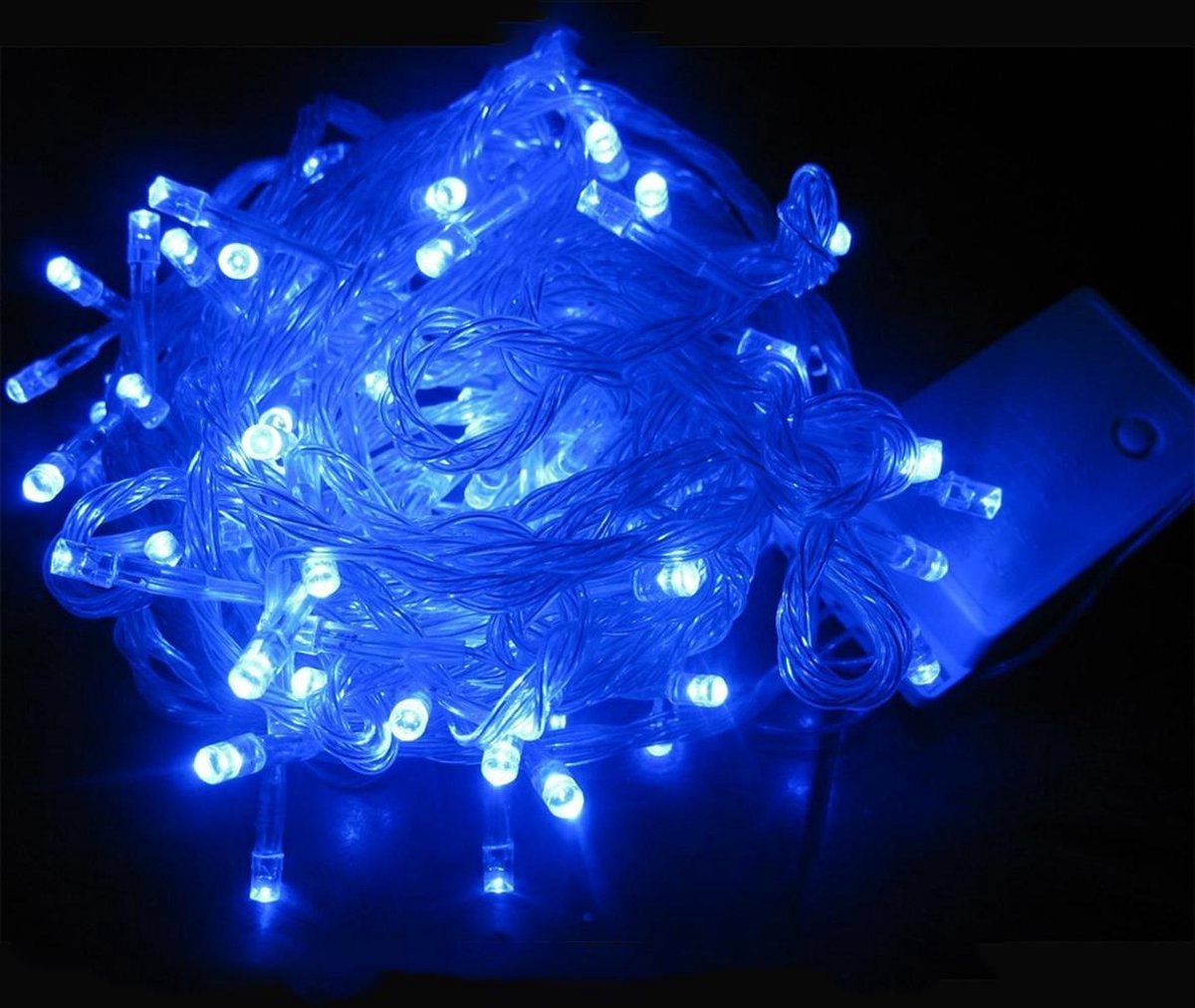 3M LED String Lights 220V 140LED IP44, 8 standen - transparante kabel - Blauw licht - Kunststof - Blauw - Bleu - 140 LED - SILUMEN